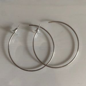 Silver hoops